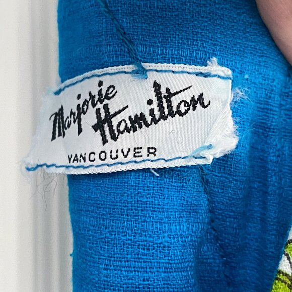 Marjorie Hamilton - 1970s Vintage Sleeveless Floral Dress - Picture 6 of 10